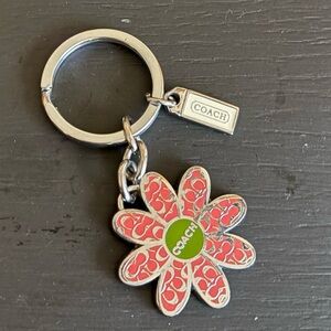 Coach Flower Keychain